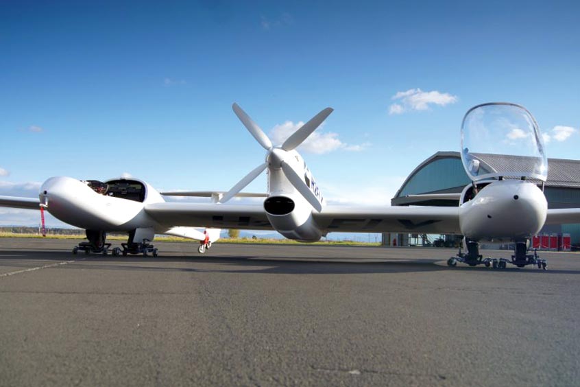 The Hy4 hydrogen powered hybrid-electric aircraft successfully flew from Maribor airport.