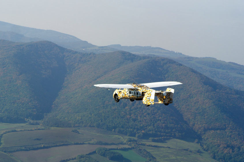 The AeroMobil flying car during recent flight tests. (Photo: AeroMobil. 