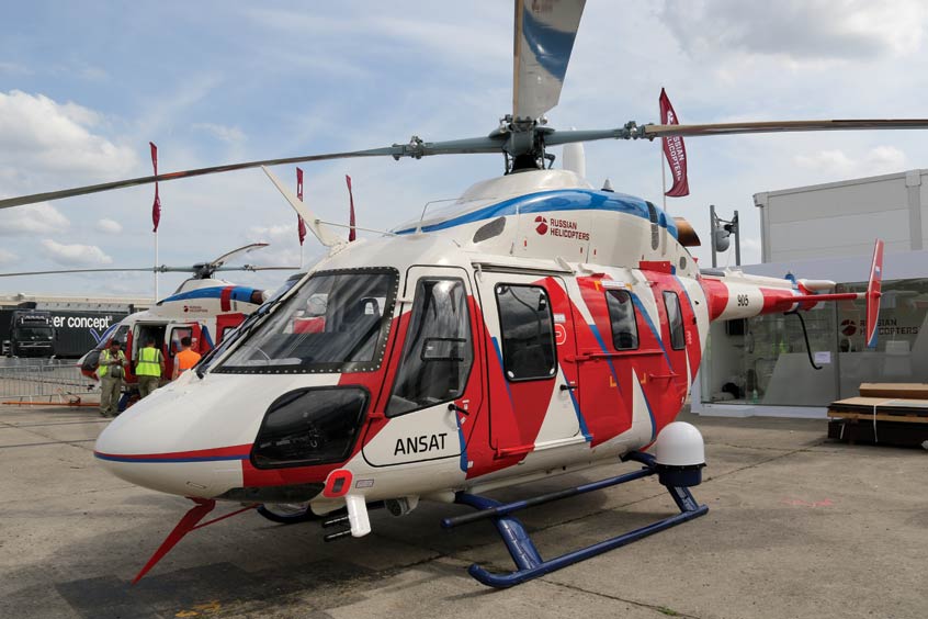 The Mku30 satellite communication system is approved for installation on the Ansat helicopter. (Photo: Kazan Helicopters)