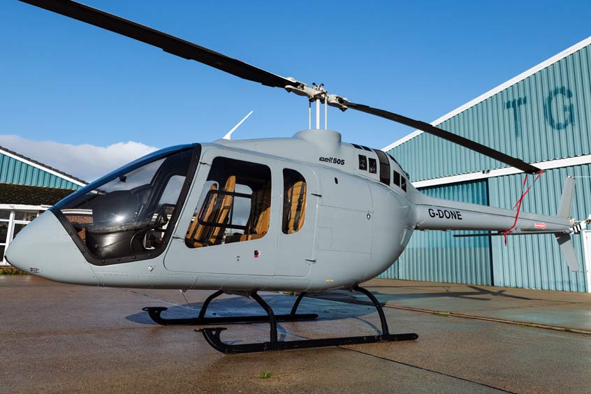 The Genesys autopilot is now available for Bell 505 customers in the UK. (Photo: Bell Helicopter)