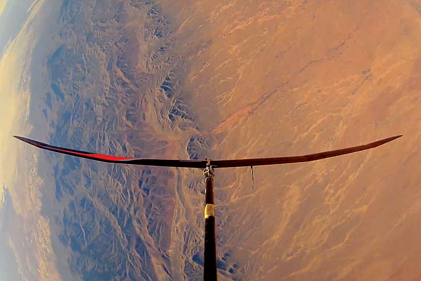 A HiDRON selfie over New Mexico.