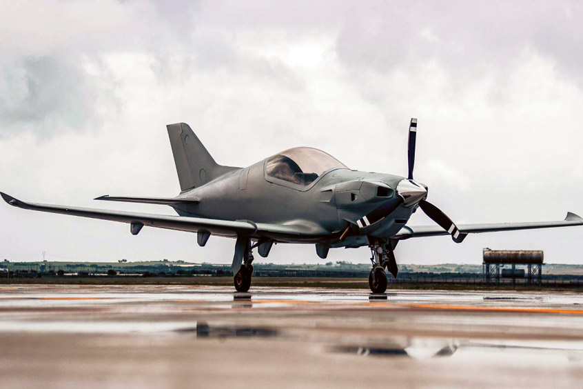 The Italian aircraft manufacturer, Blackshape, officially enters the US market and flies to Oshkosh Air Show where its new BK160 trainer will make its debut. (Photo: Blackshape)