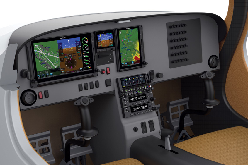 An artist's impression of the eFlyer 2 cockpit concept.