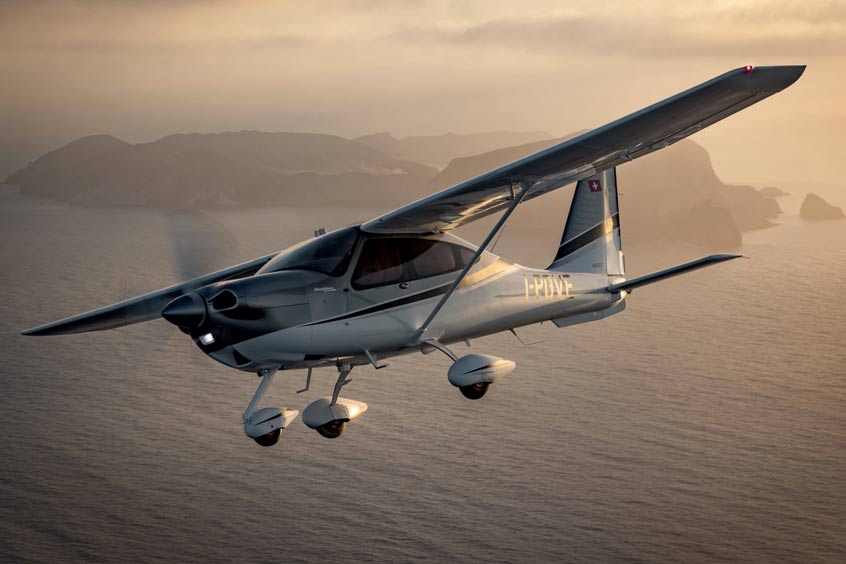 The Tecnam P2010 is available with three different options of powerplants and fuel capabilities.