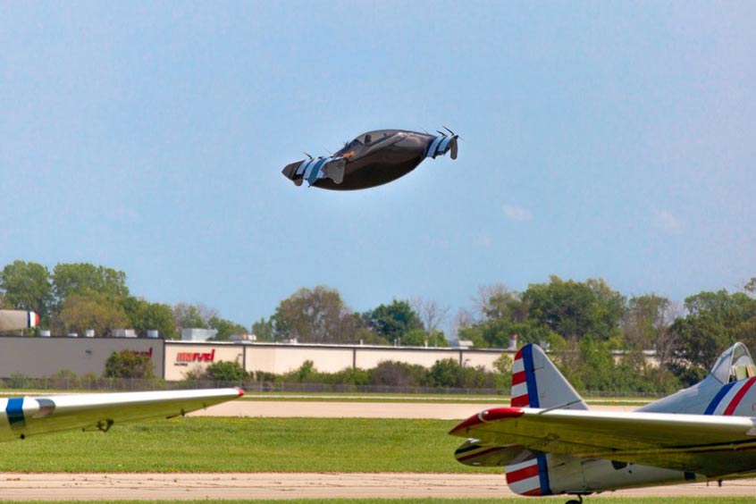 Opener completed 4 flight demonstrations of the BlackFly eVTOL at Oshkosh 2021. (Photo: Opener)