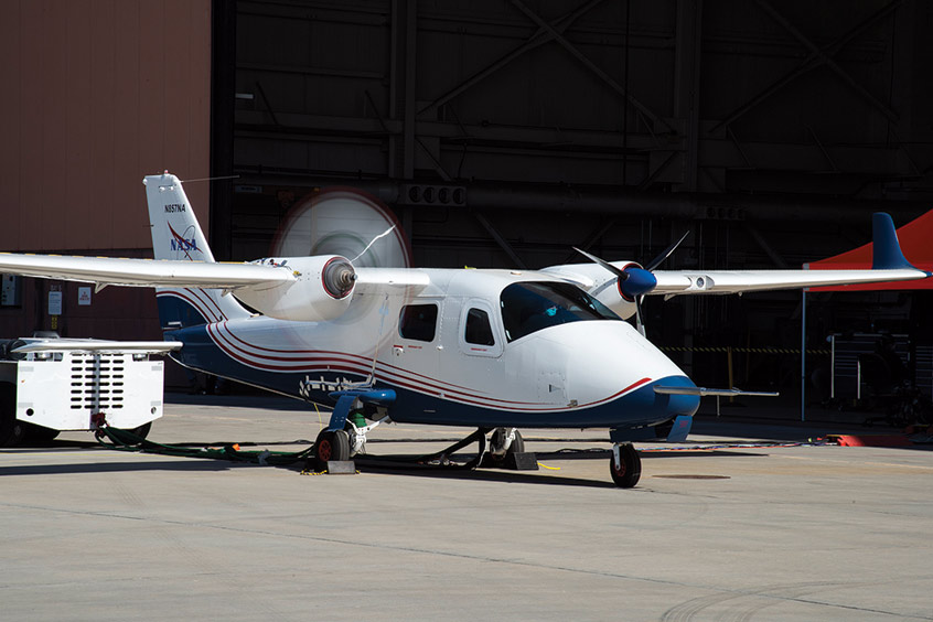 The all-electric X-57 has successfully completed high-voltage ground testing.