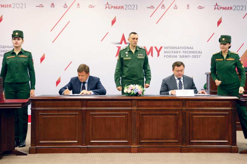 Russian Helicopters holding signed a loan agreement with Promsvyazbank (PSB) during the Army-2021 International Military-Technical Forum. (Photo: Russian Helicopters)