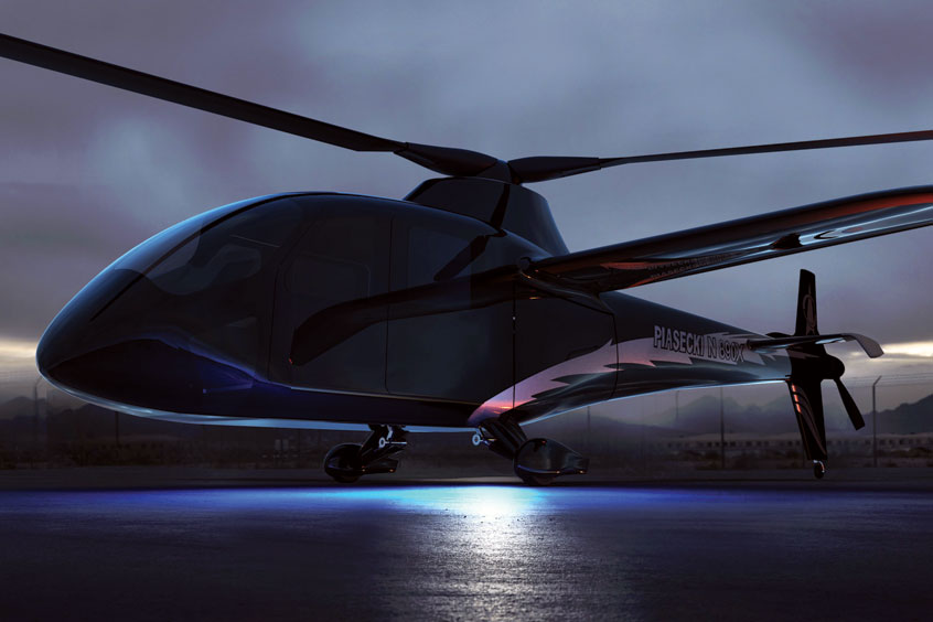 The PA-890 eVTOL, powered by the HyPoint air-cooled hydrogen fuel system.