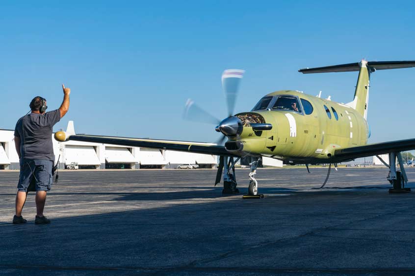 The Beechcraft Denali prototype, moves closer to first flight after completing ground engine runs.