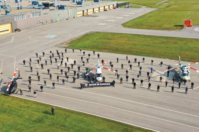 Textron Canada is represented by 1,300 highly skilled employees focused on innovation, product development, airframe design, world-class composite production, complete integration, certification, customer experience, and superior service and support for customers in country and around the globe. (Photo: Bell)