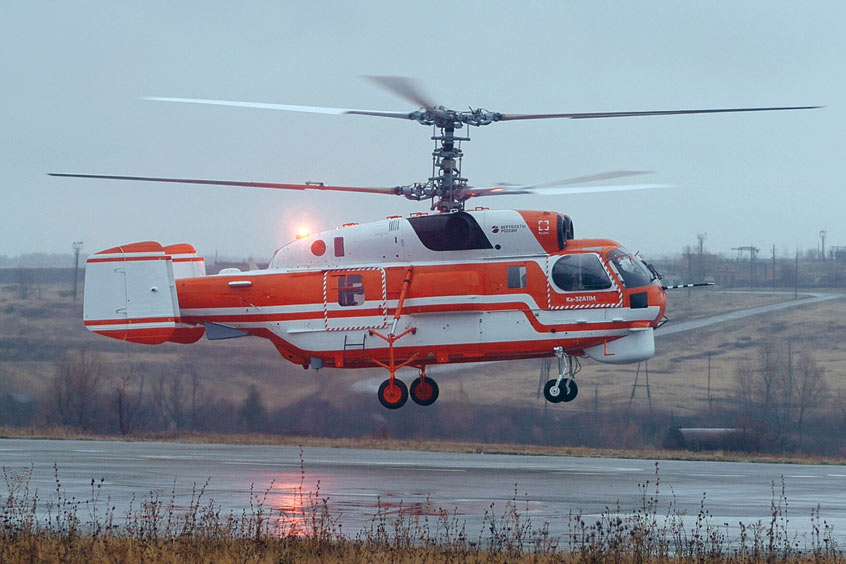 The upgraded Ka-32A11M fire-fighting helicopter made its first flight. (Photo: Russian Helicopters)