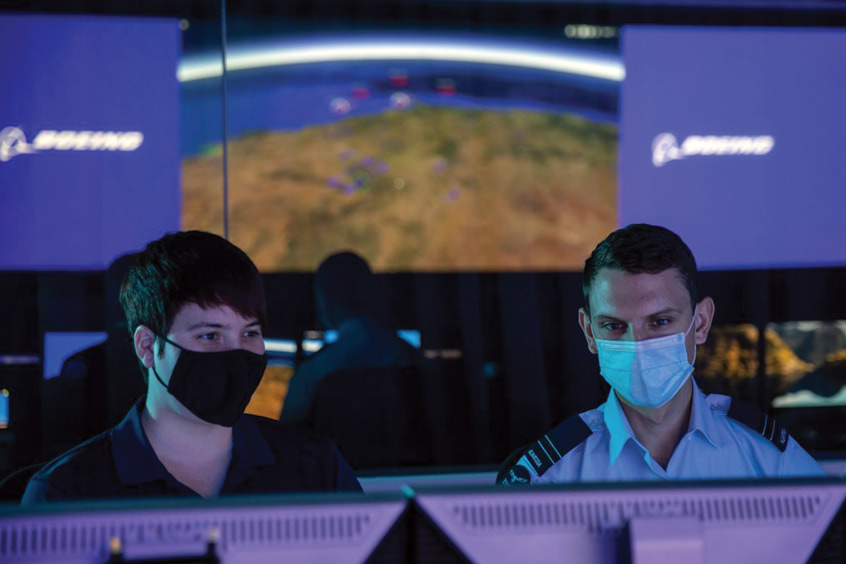Boeing Australia successfully demonstrated multiple payloads, semi-autonomous behaviours and crewed-uncrewed teaming in the digital environment on the Loyal Wingman. (Photo: Boeing Australia)