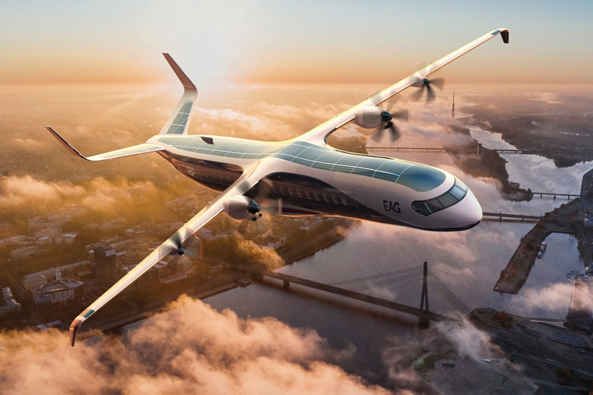 H2ERA  is a zero carbon and NOx emissions, 90-seater hydrogen hybrid-electric regional aircraft. (Photo: Electric Aviation Group)