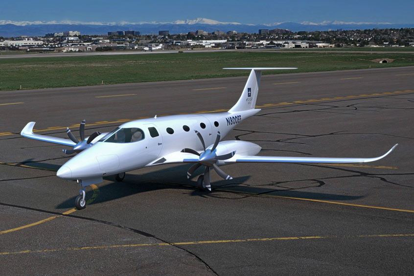 The eFlyer 800, with Safran’s dual ENGINeUS electric motors, was announced in April 2021.