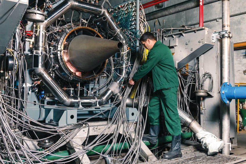 The PD-8 engine gas generator has undergone testing for conditions up to 12km. (Photo: Rostec)