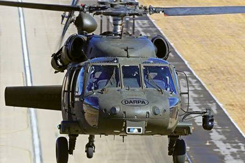 The UH-60 Black Hawk successfully flew for 30 minutes without anyone onboard.