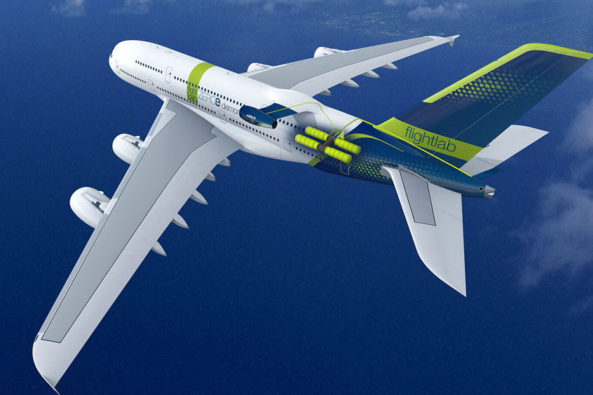 Hydrogen combustion technology for Airbus' ZEROe will be tested on the original prototype A380.