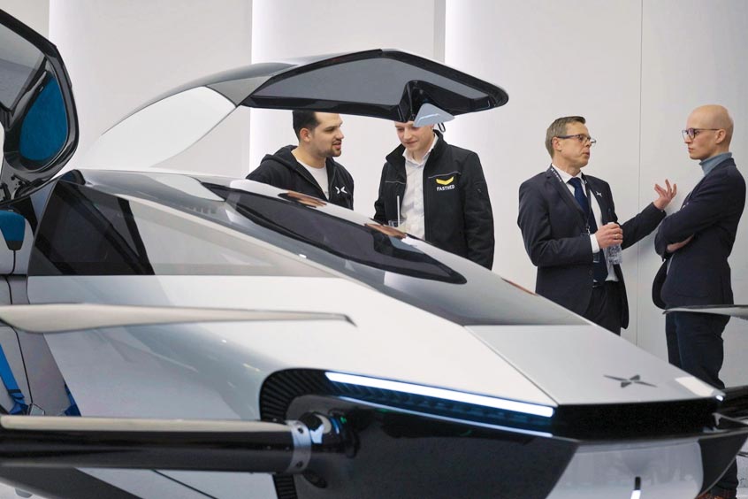 The Traveller X2 debuted at a meeting held by Xiaopeng Motors in the Netherlands. (Photo: XPeng)