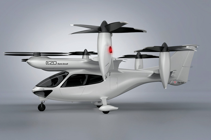 Six rotors will propel the E20.