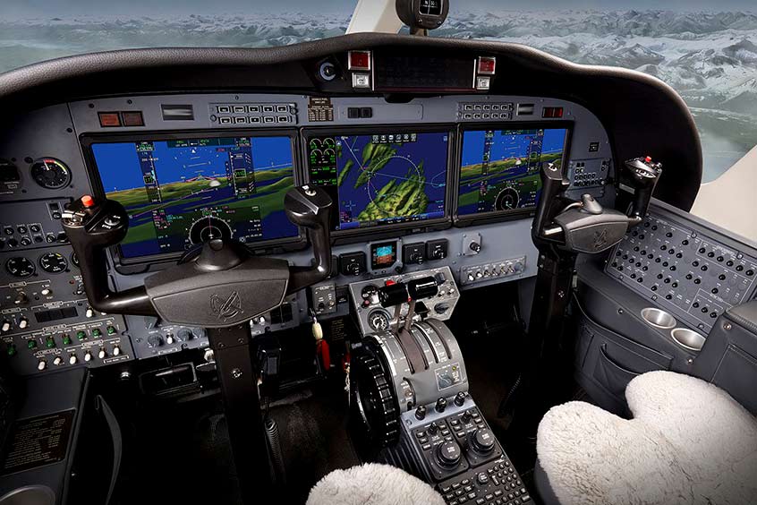 The Pro Line Fusion upgrade gives reduced pilot workload, greater situational awareness and forward touch screens for a better heads-up flying experience.