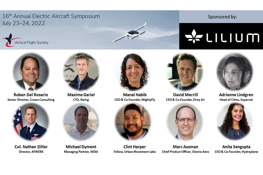 The Vertical Flight Society will host the 16th annual Electric Aircraft Symposium in Oshkosh, Wisconsin at the end of July.