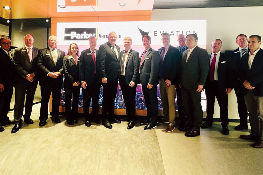 Parker Aerospace and Eviation mark their sustainable partnership.