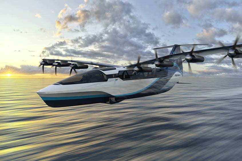 The seaglider is a high-speed zero emission vehicle that operates exclusively over the water that will drastically reduce the time and cost of moving people and goods between coastal cities.