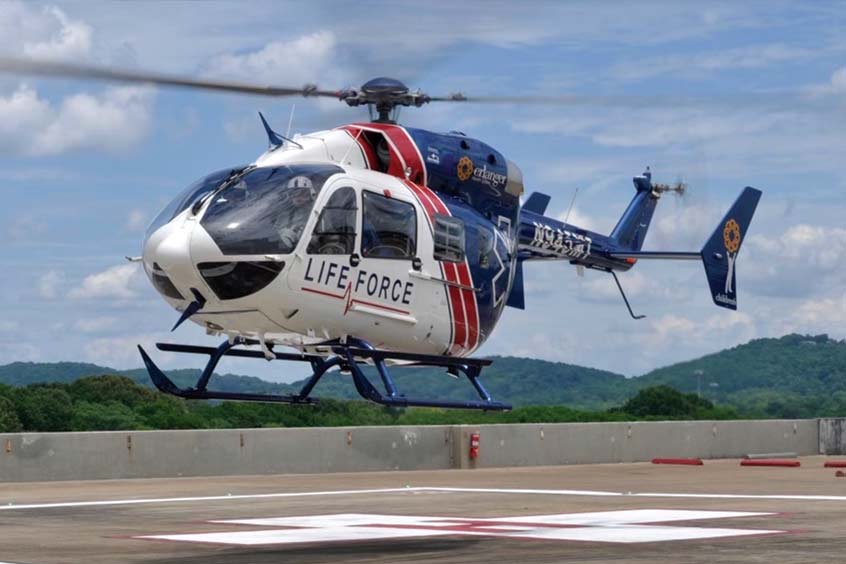 Life Force Air Medical's EC145e will be operated by Med-Trans Corporation.