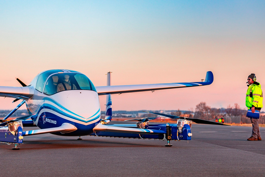 Personal Air Vehicle (PAV) test flight.