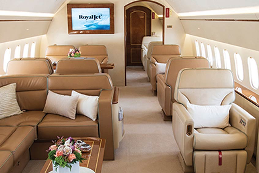 This BBJ boasts a 23 passenger VVIP interior with a master bedroom and a mid-cabin open plan lounge, finished with custom-made materials.