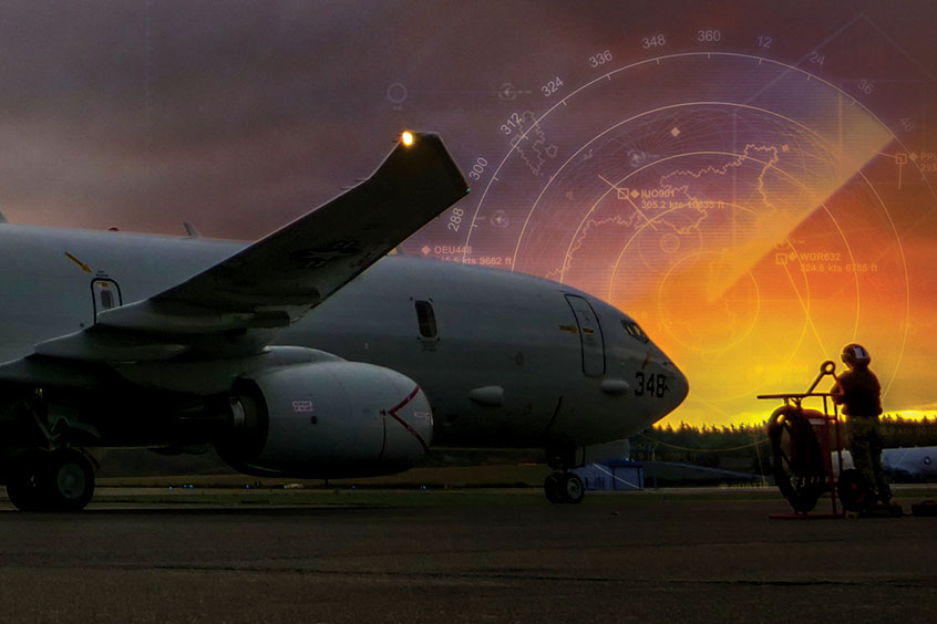 The P-8A Poseidon is a variant of the Boeing 737-800.