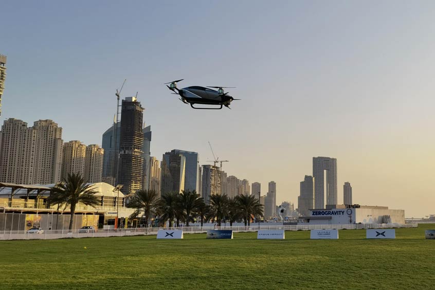 XPENG X2 First Global Public Flight at Skydive Dubai (Photo: Business Wire)