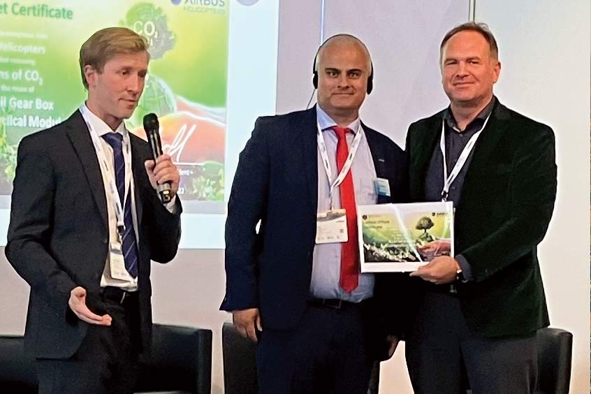 Airbus Helicopters receiving their Green certificate at European Rotors.