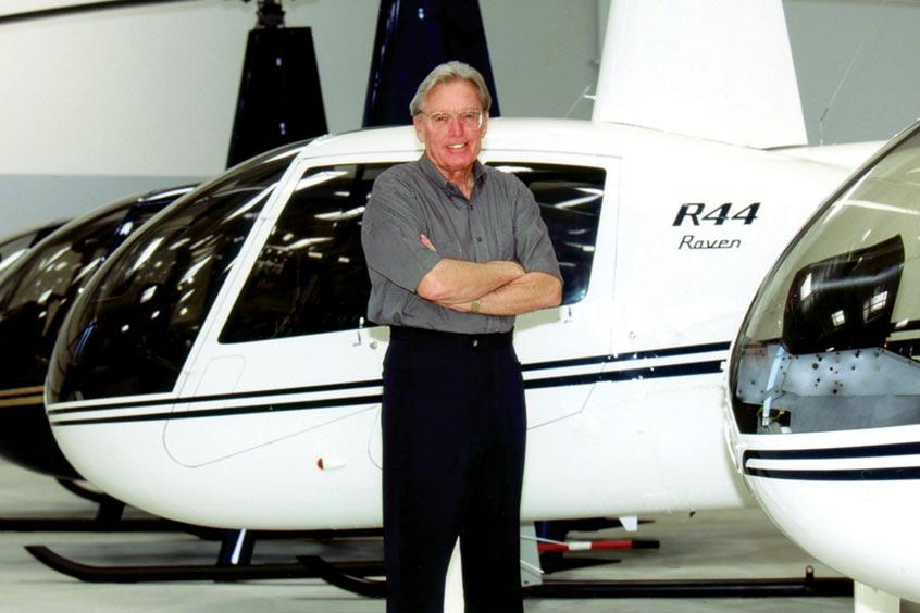 Robinson Helicopter Company founder Frank Robinson.