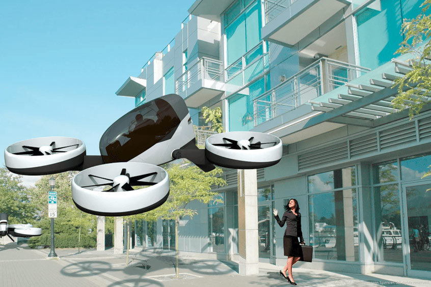 Flutr will take passengers from roof top to driveways across wasl's network of Dubai properties.