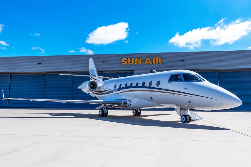 The Gulfstream 200 will suit Sun Air's long range charter demand.