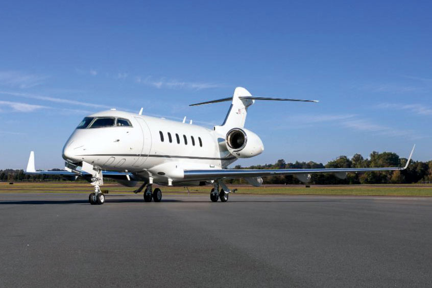 The Challenger 300 will be based in the Washington DC area.
