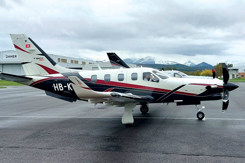 Paolo Buzzi will be flying his TBM 960 to New Zealand.