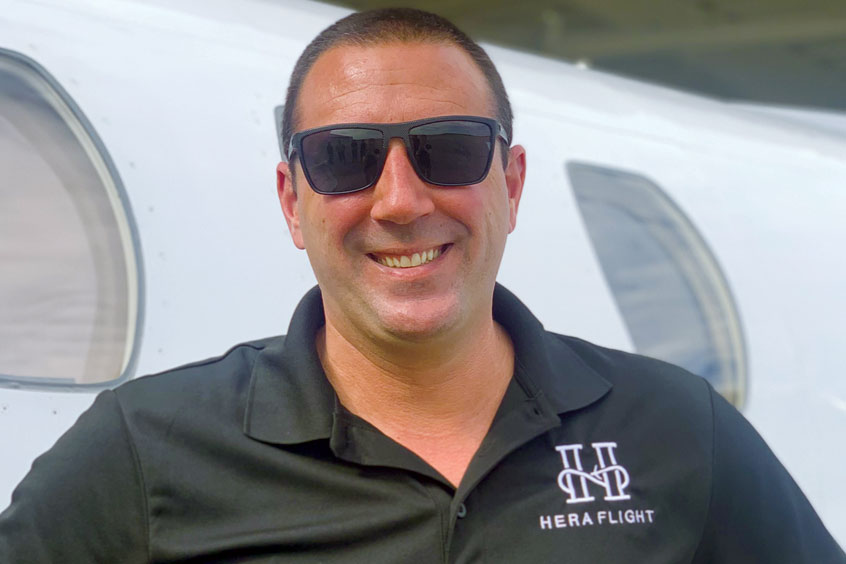 Owner and chief pilot Jonathan Hollar.