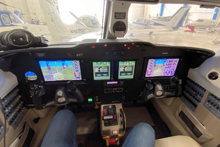 Piper Malibu Meridian PA46-500TP panel upgrade.