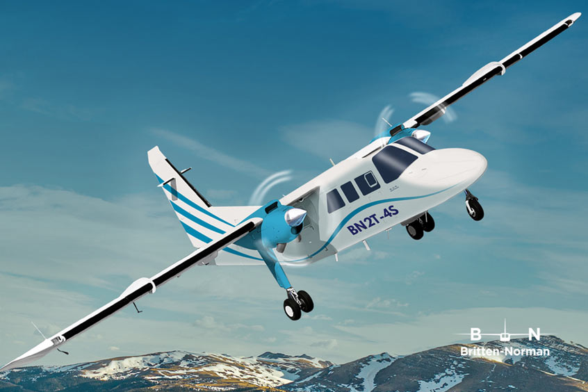 The FAA has type certified the R-R 250-powered BN2T-4S Islander turboprop aircraft.