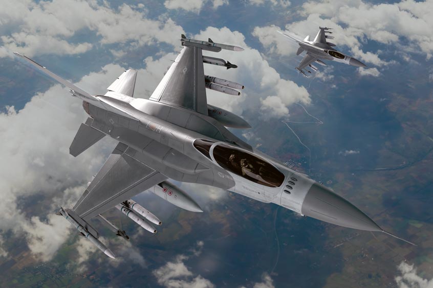 Viper Shield's all-digital electronic warfare suite, custom designed for the Lockheed Martin advanced F-16 Block 70/72 aircraft, provides a virtual electronic shield around the aircraft, enabling warfighters to complete missions safely in increasingly complex battlespace scenarios.
