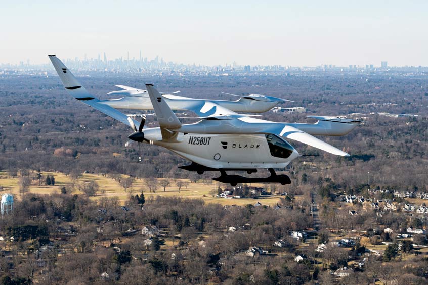 The Alia-250 electric vertical aircraft made its test flight at Westchester County airport.