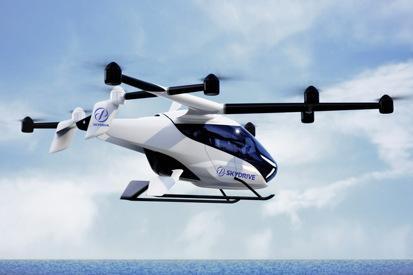 SkyDrive aims to launch an air taxi service during the Expo in 2025.