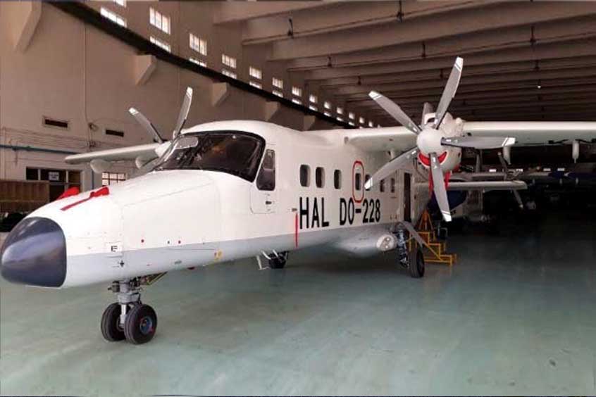 The Hindustan-228 light transport aircraft.
