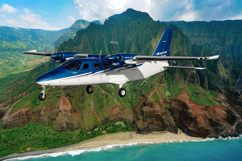 The P2012 Traveller is the perfect aircraft for PAC's inter island routes.