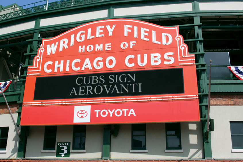 AeroVanti is the official private air and yacht club partner of the Chicago Cubs and Wrigley Field.