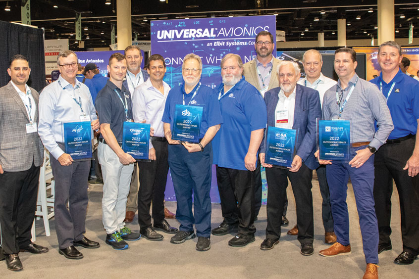 The award was presented during the 66th Annual AEA International Convention and Trade Show at the Universal Avionics booth.