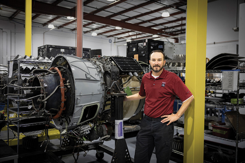 Shawn Schmitz trains and consults with engine technicians at all of Duncan Aviation's MRO locations in Battle Creek, Michigan; Lincoln, Nebraska; Provo, Utah and the engine rapid response team network.