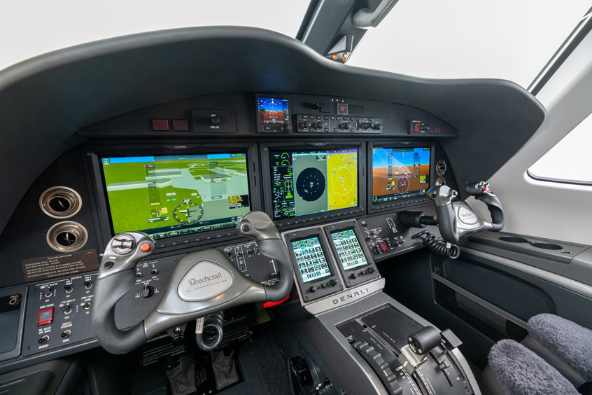 A passenger can activate the Emergency Autoland system by pressing a dedicated button in the cockpit.